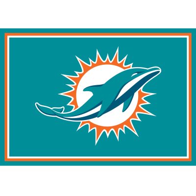 Miami Dolphins 3x4 Spirit Area Rug