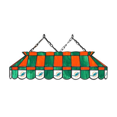Miami Dolphins 40 Inch Stained Glass Billiard Lamp