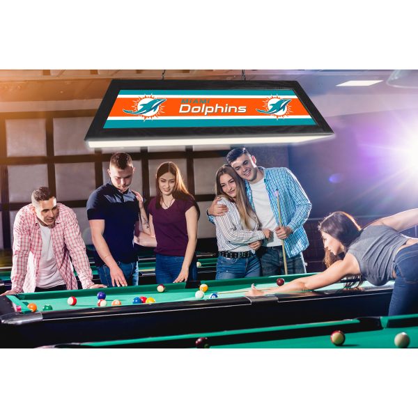 Miami Dolphins 42 Inch Acrylic Billiard Lamp 3