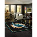 Miami Dolphins 8x11 Spirit Rug Officially Licensed NFL