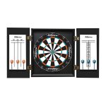 Miami Dolphins Bristle Dartboard Cabinet Set