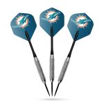 Miami Dolphins Bristle Dartboard Cabinet Set