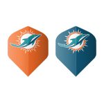 Miami Dolphins Bristle Dartboard Cabinet Set