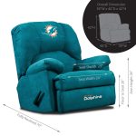 Miami Dolphins Embroidered Microfiber Rocker Recliner
