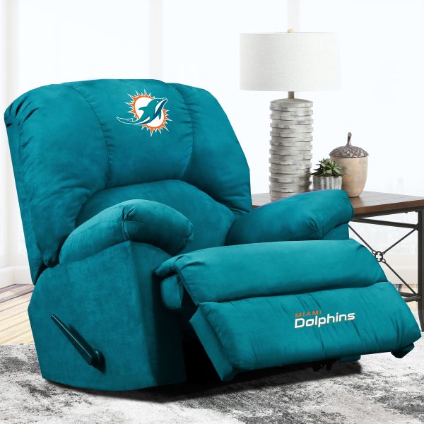 Miami Dolphins Embroidered Microfiber Rocker Recliner 2