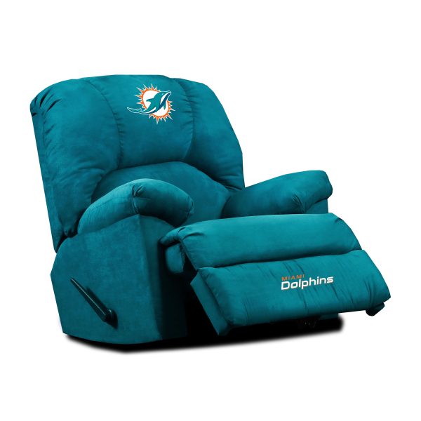 Miami Dolphins Embroidered Microfiber Rocker Recliner 3