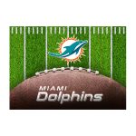 Miami Dolphins Football Field Washable 5x7 Area Rug 4 Miami Dolphins Football Field Washable 5x7 Area Rug