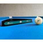Miami Dolphins Polyester Billiard Cue Ball and Rack Set 9 Miami Dolphins Polyester Billiard Cue Ball and Rack Set
