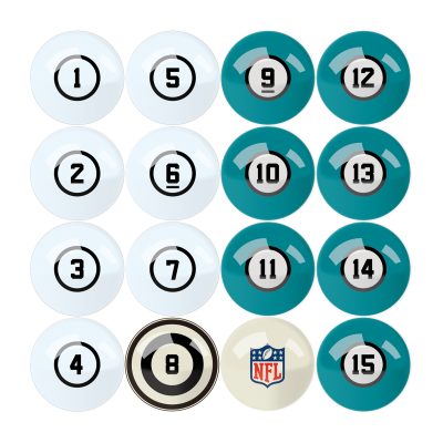 Miami Dolphins Regulation Billiard Ball Set