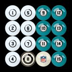 Miami Dolphins Regulation Billiard Ball Set