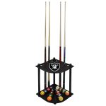 Miami Dolphins Solid Wood Corner Cue Rack
