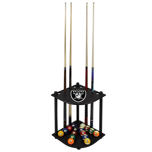 Miami Dolphins Solid Wood Corner Cue Rack 1