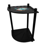 Miami Dolphins Solid Wood Corner Cue Rack