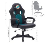 Miami Dolphins Vision Mesh Swivel Adjustable Game Chair