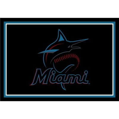 Miami Marlins 4x6 Spirit Rug Officially Licensed MLB Area Rug