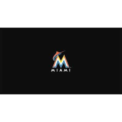 Miami Marlins 8 ft Pool Table Cloth