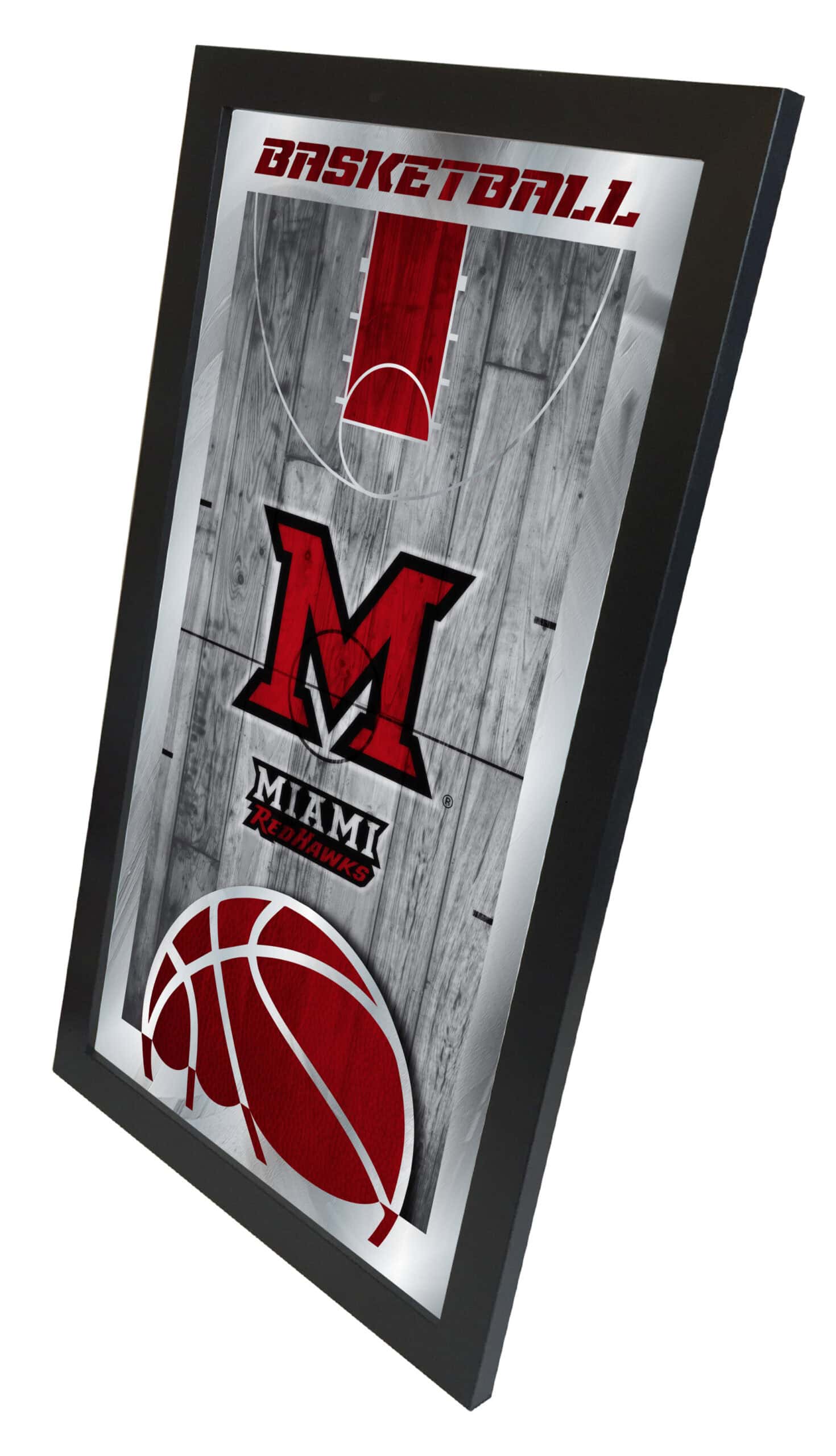Miami University (OH) 15x26 Basketball Wall Mirror 5 Miami University (OH) 15x26 Basketball Wall Mirror