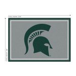 Michigan State 3x4 Area Rug 5 Michigan State 3x4 Area Rug