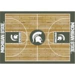 Michigan State 6x8 Courtside Rug
