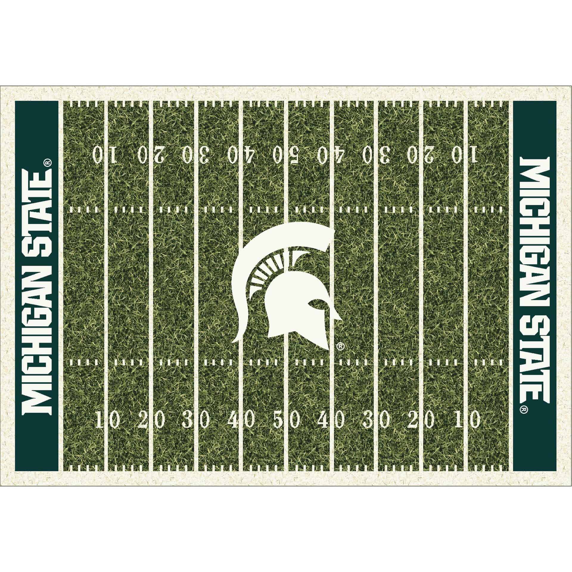 Michigan State 6x8 Homefield Rug 1 Michigan State 6x8 Homefield Rug