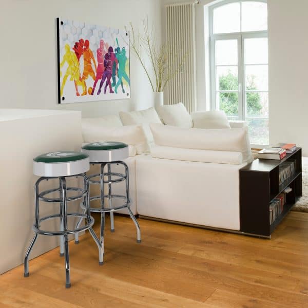 Michigan State Chrome Bar Stool 4