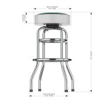Michigan State Chrome Bar Stool 13 Michigan State Chrome Bar Stool
