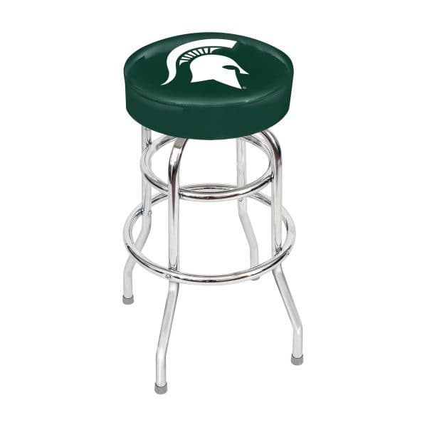 Michigan State Chrome Swivel Bar Stool 1