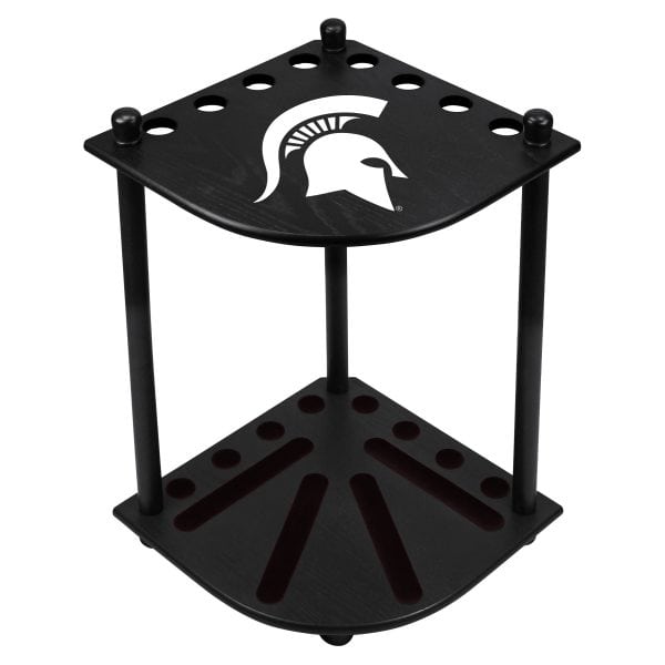 Michigan State Corner Cue Rack 1