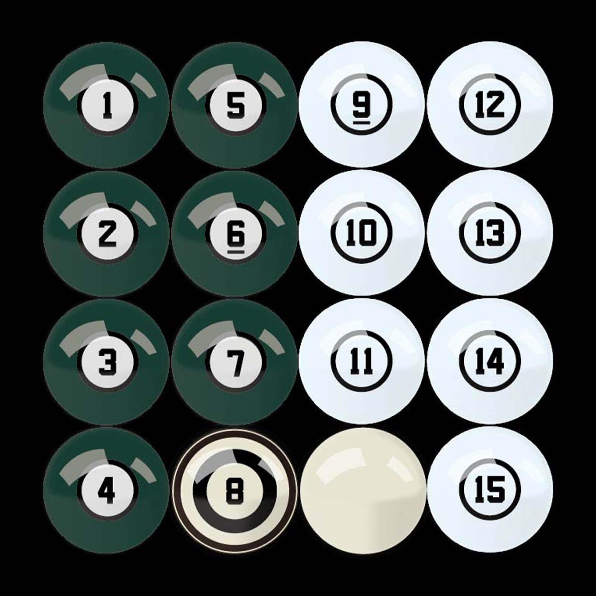 Michigan State University Billiard Balls with Numbers 2 Michigan State University Billiard Balls with Numbers - Image 2