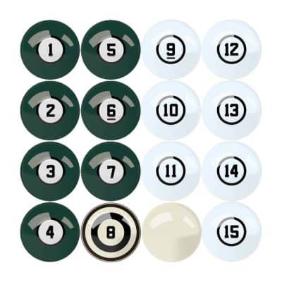 Michigan State University Billiard Balls with Numbers
