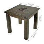 Michigan State University Reclaimed Side Table 7 Michigan State University Reclaimed Side Table