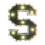 Michigan State-inchS-inch Logo Lighted Recycled Metal Sign 6 Michigan State-inchS-inch Logo Lighted Recycled Metal Sign