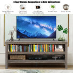 Mid-Century 3-Tier TV Stand with Storage for 45 Inch TVs 23 Mid-Century 3-Tier TV Stand with Storage for 45 Inch TVs