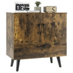 Mid-Century Modern Storage Cabinet with Doors and Drawer