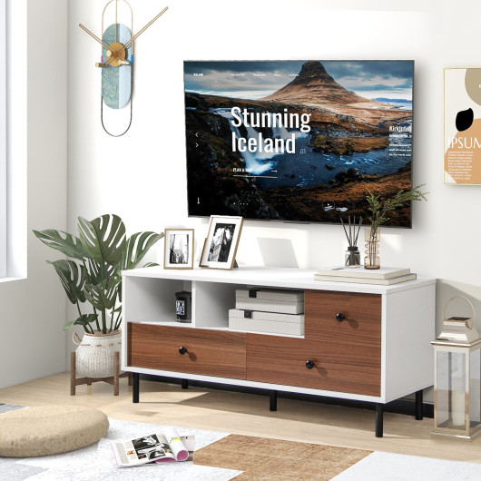 Mid-Century TV Stand with Storage for TVs up to 50 Inches 2 Mid-Century TV Stand with Storage for TVs up to 50 Inches - Image 2