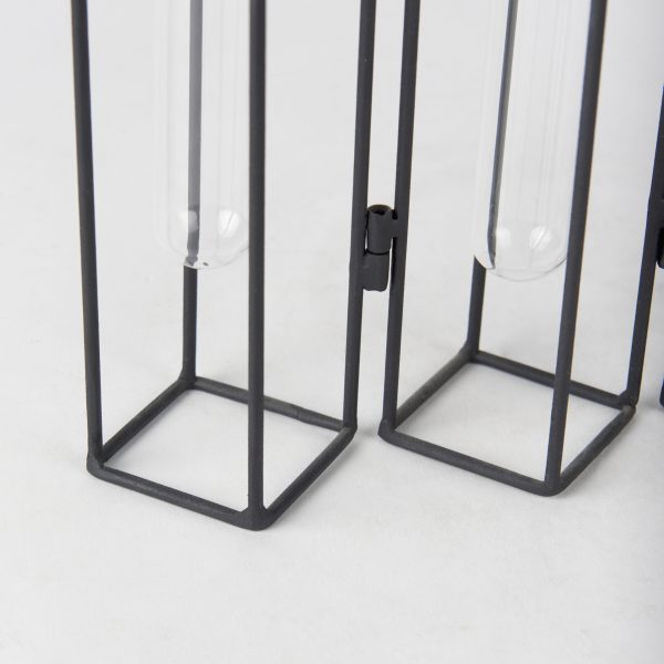 Mila 13.4L x 2.5W x 11.0H Metal and Glass Decorative Accent 10