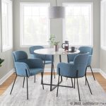 Milan Black Metal Blue Noise Contemporary Chairs (Set of 2) 15 Milan Black Metal Blue Noise Contemporary Chairs (Set of 2)