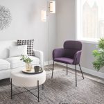 Milan Black Metal Purple Noise Contemporary Chairs (Set of 2) 17 Milan Black Metal Purple Noise Contemporary Chairs (Set of 2)