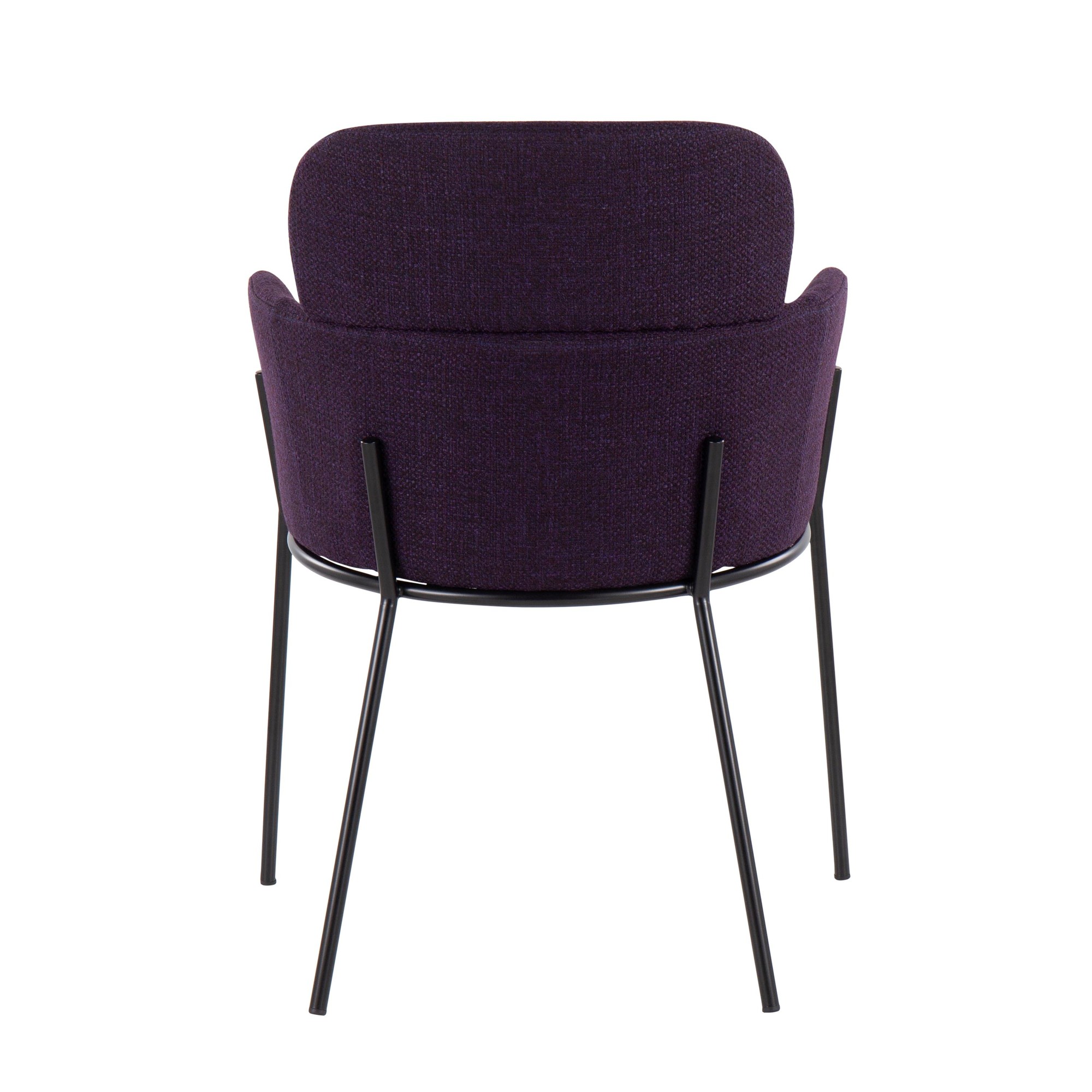 Milan Black Metal Purple Noise Contemporary Chairs (Set of 2) 9 Milan Black Metal Purple Noise Contemporary Chairs (Set of 2) - Image 9