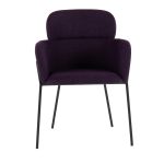 Milan Black Metal Purple Noise Contemporary Chairs (Set of 2) 23 Milan Black Metal Purple Noise Contemporary Chairs (Set of 2)