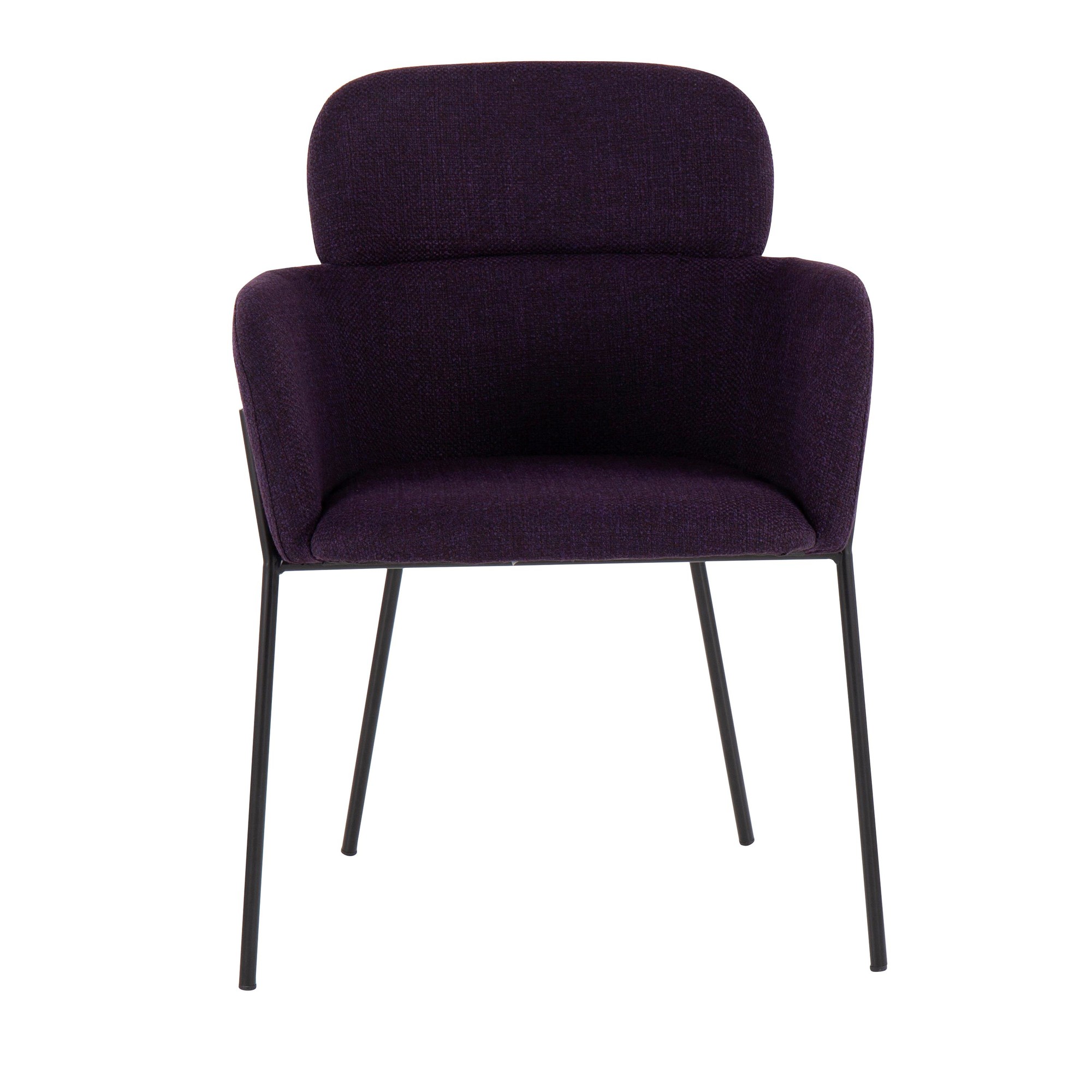 Milan Black Metal Purple Noise Contemporary Chairs (Set of 2) 10 Milan Black Metal Purple Noise Contemporary Chairs (Set of 2) - Image 10