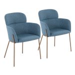 Milan Contemporary Blue Fabric Accent Chairs (Set of 2) 16 Milan Contemporary Blue Fabric Accent Chairs (Set of 2)