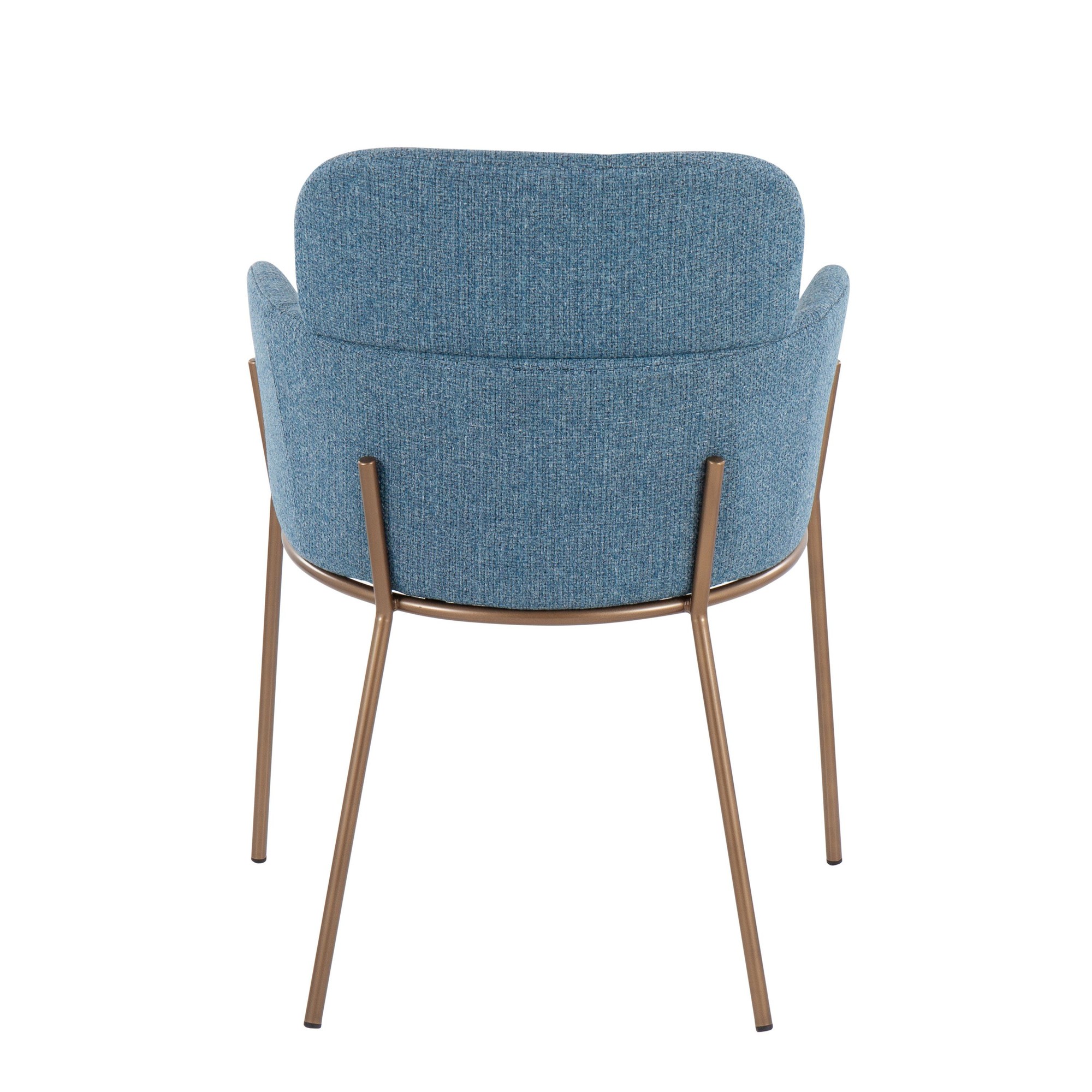 Milan Contemporary Blue Fabric Accent Chairs (Set of 2) 8 Milan Contemporary Blue Fabric Accent Chairs (Set of 2) - Image 8