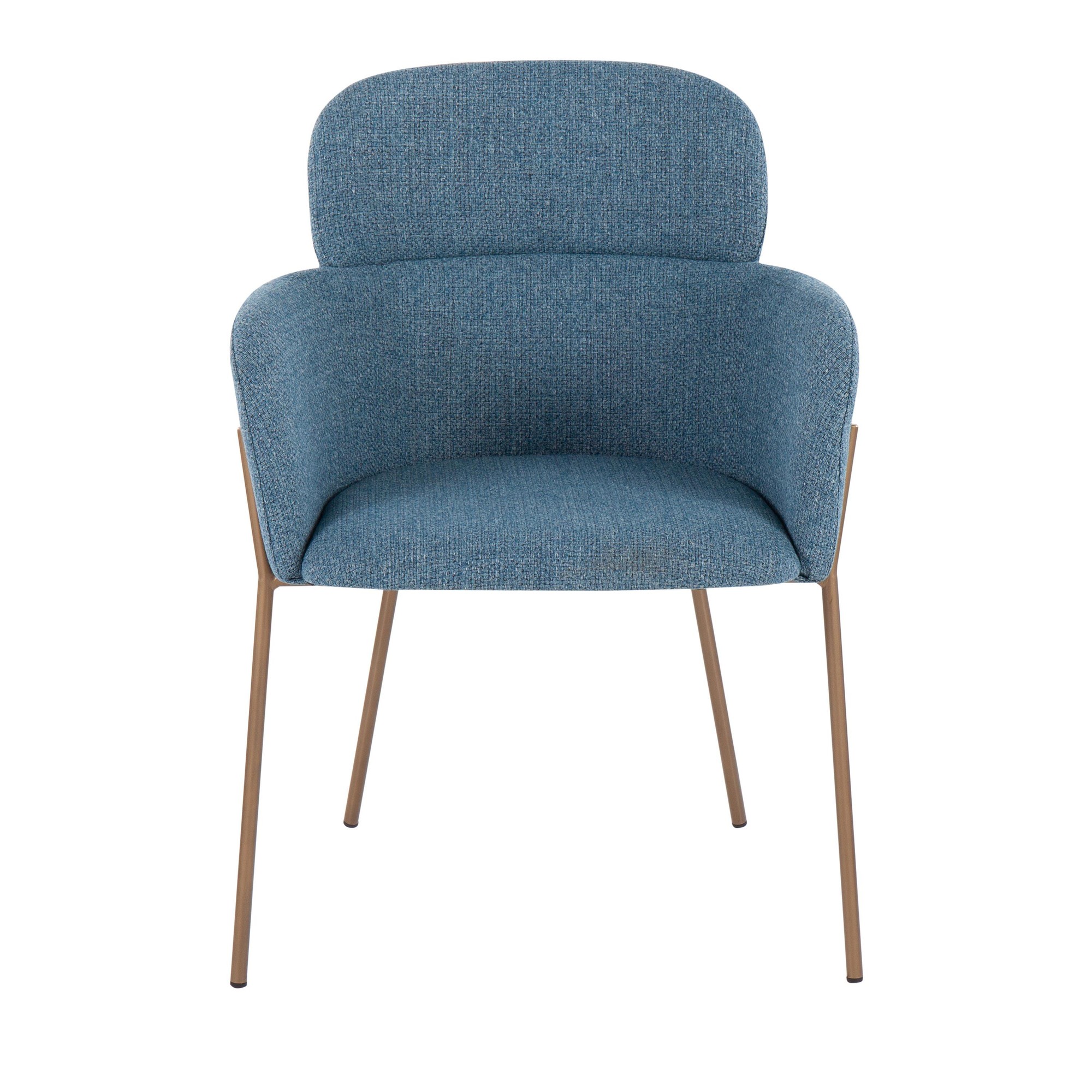 Milan Contemporary Blue Fabric Accent Chairs (Set of 2) 9 Milan Contemporary Blue Fabric Accent Chairs (Set of 2) - Image 9