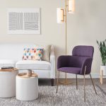 Milan Purple Contemporary Dining Chairs (Set of 2)
