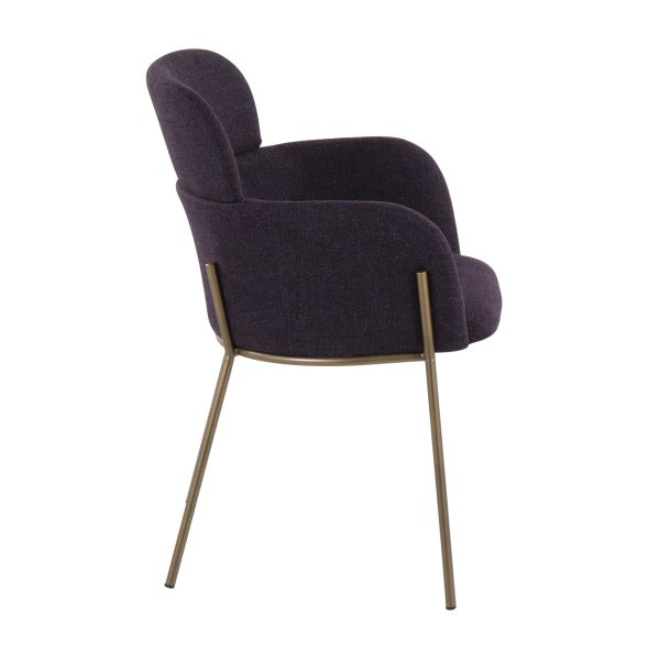 Milan Purple Contemporary Dining Chairs Set of 2 6
