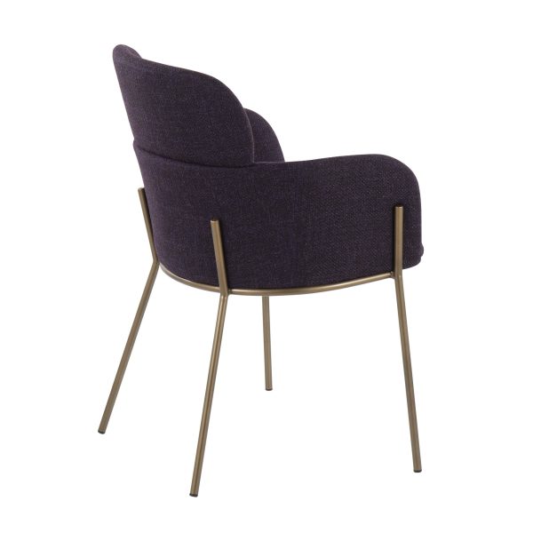 Milan Purple Contemporary Dining Chairs Set of 2 7