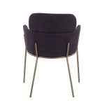 Milan Purple Contemporary Dining Chairs (Set of 2)