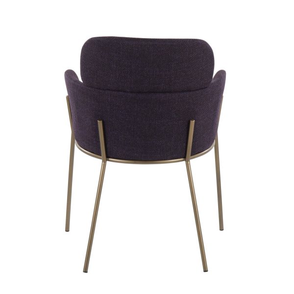 Milan Purple Contemporary Dining Chairs Set of 2 8