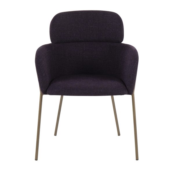 Milan Purple Contemporary Dining Chairs Set of 2 9